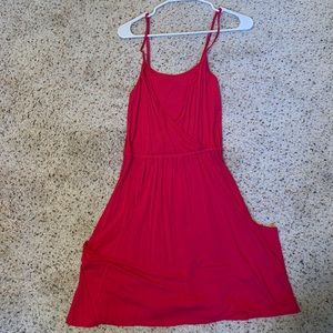 Cute deep bright pink summer dress